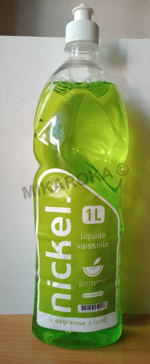 Liquide vaisselle Nickel pomme 1L