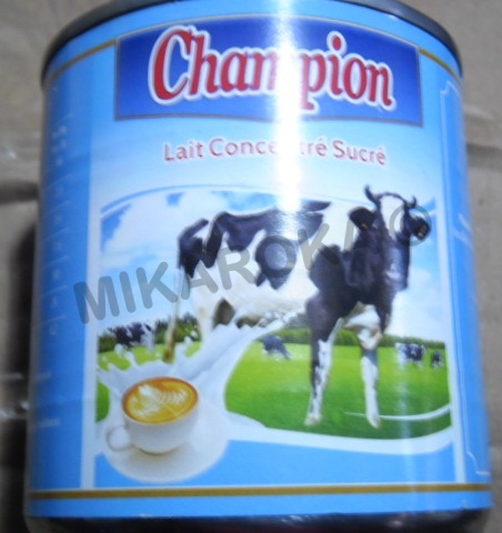 Lait concentré sucré Champion 390g